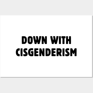 Down With Cisgenderism Posters and Art